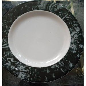 Vtg Syracuse China Restaurant Ware Charger Chop Plate Set Of 6 Hunter Green Casc